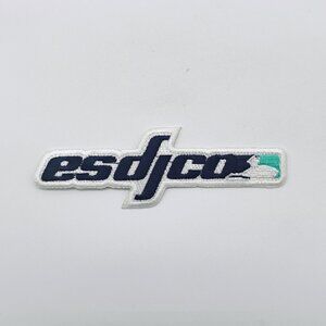 ESDJCO Iron On Patch 1200 Turntable Vintage Disc Jokey Logo DJ Embroidered